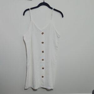 White Button-Down Women's Top